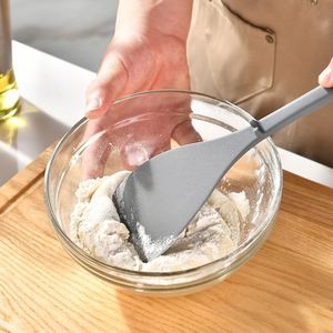 CustomFood Grade Flexible Wide Seamless Silicone Turner Spatula <b>Nonstick</b> Cooking Utensil for Egg Pancake Burger <b>Cookware</b> - Product Image 2
