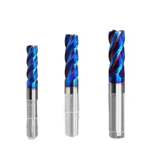 Fresa <span class=keywords><strong>CNC</strong></span> de carburo sólido, brocas de enrutador recubiertas de estaño HRC 45/55/65/70, máquina herramienta de corte personalizada OEM ODM - Product Image 5