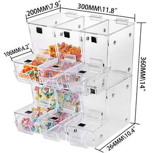 YAGELI กล่องอะคริลิคใสแบบกำหนดเองสำหรับจัดแสดงสินค้าในร้านค้า กล่องใส่ขนม ขายส่ง - Product Image 6