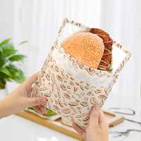 Sac à sandwich réutilisable pour enfants 19x19cm, emballage en tissu thermique écologique, intérieur en aluminium, sac à emporter pour aliments, collations, fruits