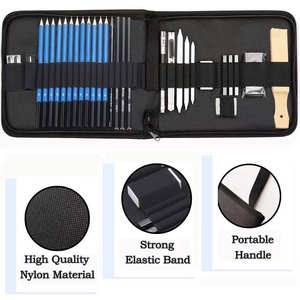 Hochwertiges 32-teiliges Malset Sketch Pencil Set für Kinder zum Zeichnen und Skizzieren von Premium Art Supplies - Product Image 1