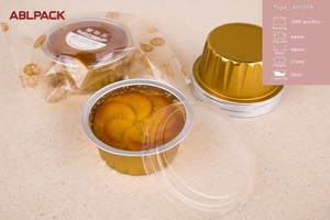 ABL AP050B 50ml อลูมิเนียมฟอยล์บรรจุขนมหวานสําหรับขนมไหว้พระจันทร์บราวนี่ <span class=keywords><strong>Panna</strong></span> <span class=keywords><strong>Cotta</strong></span> - Product Image 3