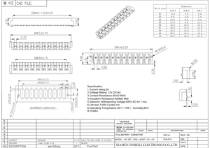 Özelleştirilmiş bıçak pil tutucu BT-200-A00F-S1-nP pil konektörü PCB için dikey tip 2 3 4 5 6 Pin bıçak güç konnektörleri - Product Image 6
