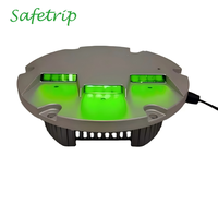 Lampu LED Inset Runway Threshold Wing-Bar Langsung dari Pabrik Safetrip, Warna Hijau untuk Penerangan Lapangan Terbang, Lampu LED Runway