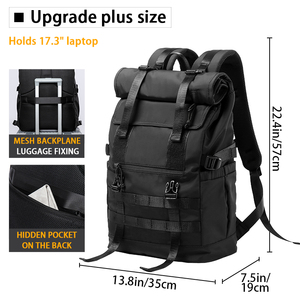 <span class=keywords><strong>Mochila</strong></span> para ordenador portátil de viaje extensible de <span class=keywords><strong>45L</strong></span>, bolsa deportiva para exteriores para hombres, <span class=keywords><strong>mochila</strong></span> antivuelco antirrobo - Product Image 4