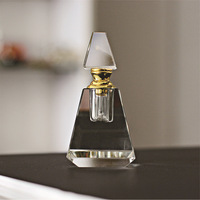 Flacon de parfum en cristal de 1/2/3/6 ml, forme géométrique, coloré, flacon de parfum haut de gamme, flacons d'huile essentielle de luxe, décoration