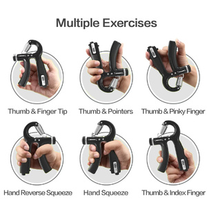 Athspo 60kg tập thể dục đếm Grips cổ tay trainerheavy có thể điều chỉnh sức đề kháng tay cẳng tay strengthener Workout Kit - Product Image 6