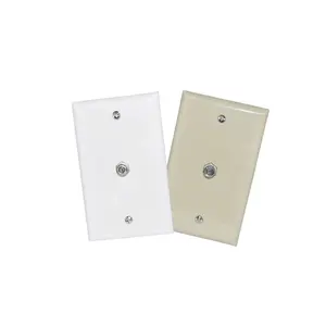 1-Gang TV Wall Plates standard size Easy Installation Wide Application Electrical Covers for Unused Outlets/Switches
