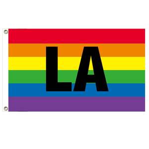 Vente en gros 3x5ft impression numérique Lgbtq lesbienne bisexuelle pansexualité transgenre arc-en-ciel <span class=keywords><strong>LA</strong></span> Lgbt Gay Pride drapeau - Product Image 2
