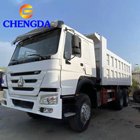Chinois Sinotruck Howo 371 utilisé benne 6x4 Mini 20 mètres cubes 30 tonnes Canter utilisé camion à benne basculante