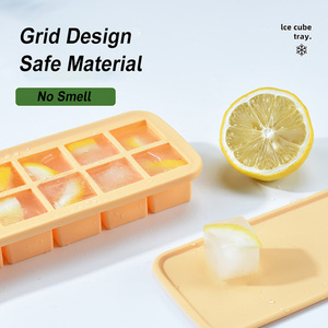 Bandeja de silicona para cubitos de hielo sin BPA, de grado alimenticio, con tapa, reutilizable, flexible, apta para lavavajillas, accesorios de cocina para bar, para helados - Product Image 4