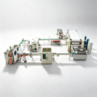 Línea de Producción de Papel Tisú Totalmente Automática, Máquina de Plegado y Empaquetado de Papel Controlada por PLC con Motor, Rodamiento y Caja de Engranajes