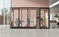 Flexspace 2026 Nouveau mobilier de bureau – Cabine téléphonique insonorisée pour réunions, design creux, mobile, pour bureau silencieux