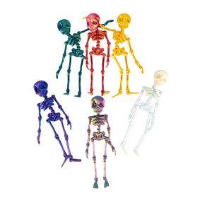 Skeleton Flexible Crystal Luminous Skeleton Action Figure Colorful Decoration <b>Magnet</b> Skeleton - Product Image 6