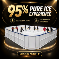 Dalles de patinoire synthétique auto-lubrifiantes, écologiques et durables, pour patinoires mobiles – Vente chaude