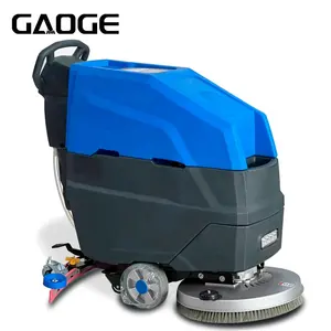 Gaoge F530 Industrial Professional Concrete Multi Floor Washing Machine 55L/60L Single Brush Hand Push Floor Cleaning Scrubber