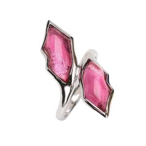 Bague personnalisée en argent 925 avec cristaux de strass électroplaqués, artisanat italien, bijoux vintage, mode simple pour femmes - Product Image 1