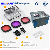 Coque de protection pour plongée Spot Goods, ensemble de filtres rouge, rose, violet pour caméra d'action GoPro13, étui étanche en PC, accessoire