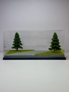 Base de <span class=keywords><strong>Diorama</strong></span> Micro de Carretera 1/64 con Vitrina para Modelos de Coches Diecast MiniGT <span class=keywords><strong>Hot</strong></span> <span class=keywords><strong>Wheels</strong></span>, Caja de Almacenamiento y Adorno 150x77x70mm - Product Image 2