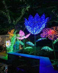Luces Decorativas Comerciales para Fiestas, Luces LED 3D con Motivo de Escultura de Flores para Exteriores, para Parques y Calles - Product Image 4