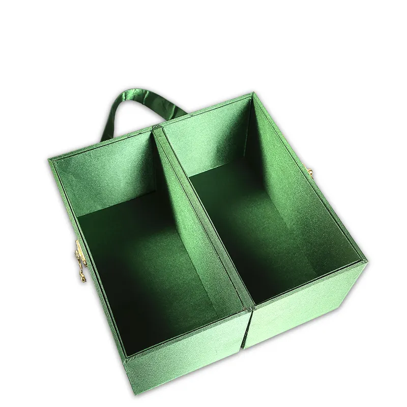 Портативный Черный Зеленый чай с двойным Открывателем, черный горячий золотой чай, зеленый чай, искусственный Утюг, Гуаньинь, бумажная коробка, подарочная коробка