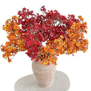 Fleurs artificielles de gypsophile blanches et bleues en soie, haute simulation, pour décoration de mariage, de maison et accessoires de photographie - Product Image 5