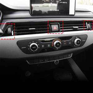 Marco Decorativo de Acero Inoxidable para la Rejilla de Ventilación del Aire Acondicionado Delantero, Accesorios Interiores para el Tablero de Instrumentos de Automóviles Audi A4L 2017-2019 - Product Image 2