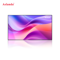 Écran LCD d'affichage numérique double face pour vitrine de magasin, haute luminosité, 2500 nits, 55 pouces