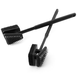 BQ-6138 Brosse de nettoyage multifonctionnelle en acier inoxydable pour barbecue avec long manche pour camping et barbecue au charbon de bois à domicile - Product Image 5