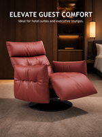 Fauteuil inclinable manuel moderne OEM/ODM à base en acier au carbone, idéal pour salon, salle à manger, hôtel, bureau à domicile – Vente directe usine