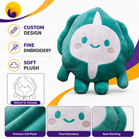 Coussin décoratif personnalisé en peluche en forme de melon d'hiver, pour la vente au détail