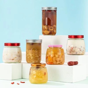 Botella de Nido de Pájaro de cristal de lujo de 150ml-Diseño resistente a los golpes térmicos con tapa de hojalata atornillada para envasado de alimentos de primera calidad - Product Image 6