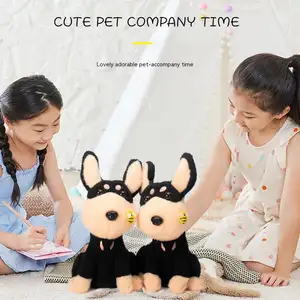 Grappige Puppy Tong Speelgoed Voor Kinderen Hoge Kwaliteit Elektrische Zingende Speelgoed Hond 27Cm Oplaadbare Pluche Speelgoed Bijenhond
