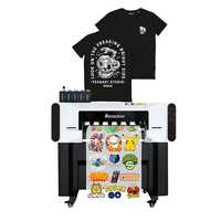 Graphking 70cm A2 tamaño 4 Uds I1600 I3200 cabezas DTF impresora impresión camiseta ropa con máquina plotter de polvo tembloroso