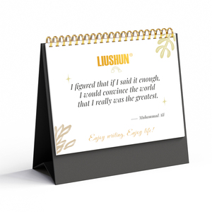 <span class=keywords><strong>Calendrier</strong></span> de bureau avec horloge et cartes d'affirmation personnalisées, 365 jours, cartes de motivation, pages personnalisables, designs en papier, OEM accepté - Product Image 1