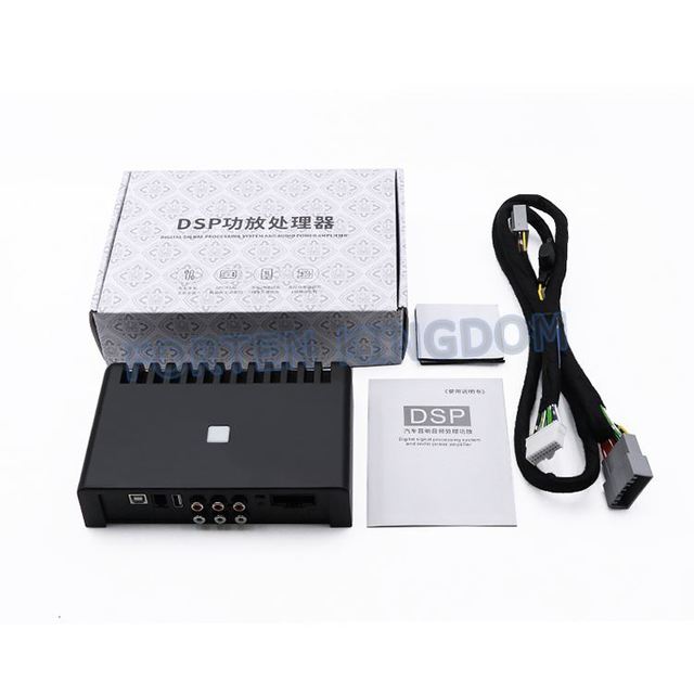 Car Audio Radio Car Interior Accessories Black Stereo Amps Car DSP Audio Processor Amplifier 6 Channels