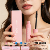 Mascara noir personnalisé à étiquette privée, imperméable, longue tenue et efficace, adapté au maquillage quotidien