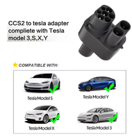 Nouvel adaptateur de chargeur EV DC CCS2 vers Tesla Combo 2, connecteur EVSE 250A, accessoires