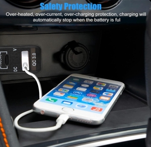 QC3.0 sạc xe hơi Volt 12V <span class=keywords><strong>USB</strong></span> sạc nhanh PD <span class=keywords><strong>USB</strong></span> sạc cho TOYOTA <span class=keywords><strong>USB</strong></span> sạc nhanh TOYOTA HILUX Prado - Product Image 3
