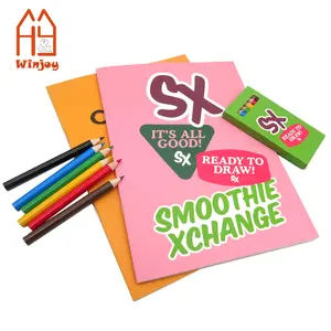 ओम कस्टम ए 4/ए 5 बच्चों की पेंटिंग पेंसिल या क्रेयॉन के साथ रंग बुक, बच्चों के लिए प्रचार कला सेट - Product Image 1