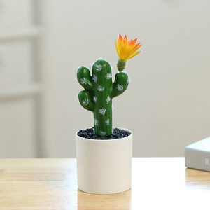Mini <span class=keywords><strong>Cactus</strong></span> Bonsai <span class=keywords><strong>de</strong></span> alta calidad, planta en maceta Artificial verde para decoración <span class=keywords><strong>de</strong></span> oficina, flores y plantas decorativas - Product Image 5