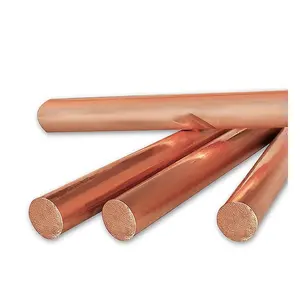 C1011 C1020 C17200 Barra de bronze pura livre de oxigênio para metal, haste de bronze de alta pureza, barra redonda de cobre vermelho para construção