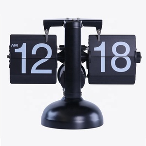 Tùy Chỉnh Bảng Lật Đồng Hồ Với Điều Khiển Âm Thanh LED Đèn Ngủ Bàn Trang Quay Đồng Hồ Bàn Reloj Cao Cấp Tự Động Lật Lịch Đồng Hồ - Product Image 5