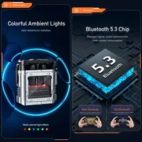 Penjualan Laris Harga Bagus Kualitas Tinggi Original awei T63 Gaming TWS Eafbuds Silver LED 5.3 IPX5 Tahan Air Latensi Rendah Pas di Telinga