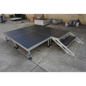 Aluminum event <b>stage</b> deck height adjustable performance <b>stage</b> - Product Image 1