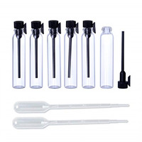Lushanding — Mini bouteilles de parfum, flacons en verre, huiles essentielles, pour voyage, personnalisés, 10 pièces