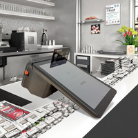 Terminal de point de vente portable 8 pouces Android 14 avec imprimante thermique 80 mm, lecteur de cartes NFC, 4G LTE, WiFi, système de paiement mobile
