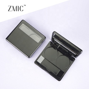 Private <strong>Label</strong> 2 Color <strong>Black</strong> Eyeshadow Palette with Clear Window Custom Square Magnetic Blush Highlighter Case Concealer Palette - Product Image 5