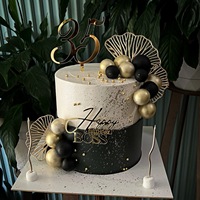 Décorations de gâteau d'anniversaire en acrylique pour homme, style Ins, personnalisables, réutilisables, fournitures de fête très vendues