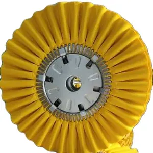 Roue de polissage d'airtrack en coton, 2 pièces, jaune, pour polisseuse, en promotion
